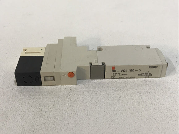 SMC 80-VQ1100-5 Solenoid 24VDC Valve 2-Position 5-Port