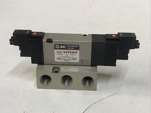 SMC VJ7340Y Pneumatic Solenoid Valve 24VDC