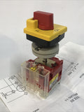ELEKTRA E D1-3BE 1SD-RG Power Disconnect Switch Lockable 3p 25a 600v