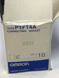 Omron PTF14A 35mm DIN Rail Relay Socket Base 14-Pin