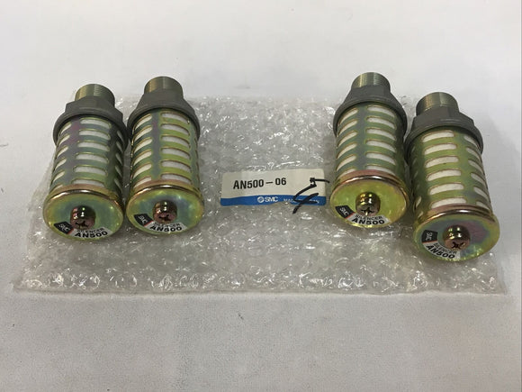 SMC AN500-06 Pneumatic Silencer Max Pressure 1MPa Temp 5-60C° *Pack Of 4*