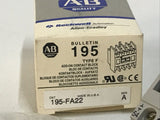 ALLEN BRADLEY 195-FA22 Ser.A Type F Add-On Contact Block