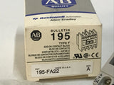 ALLEN BRADLEY 195-FA22 Ser.A Type F Add-On Contact Block