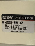 SMC 80-IT2021-32BO-x25 E/P Regulator 0-10vdc W/ Bracket And Gauge