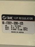 SMC 80-IT2021-32BO-x25 E/P Regulator 0-10vdc W/ Bracket And Gauge