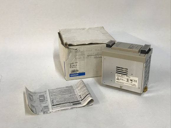 Omron S8VS-18024 Power Supply Input: 100-240 VAC Output: 24V DC 7.5 A