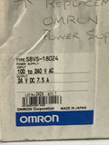 Omron S8VS-18024 Power Supply Input: 100-240 VAC Output: 24V DC 7.5 A