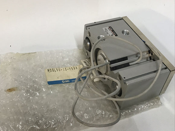 SMC MGQL50-10-Y59A Pneumatic Cylinder W/ D-Y59A Sensor