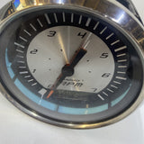 Faria THC052A Boat Tachometer Gauge I/O 3 1/4 Inch Silver Black