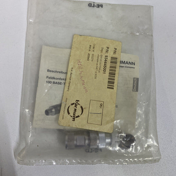 Lumberg Connector M12 Ethernet EM12S Octopus M12-D 4 Pin Field