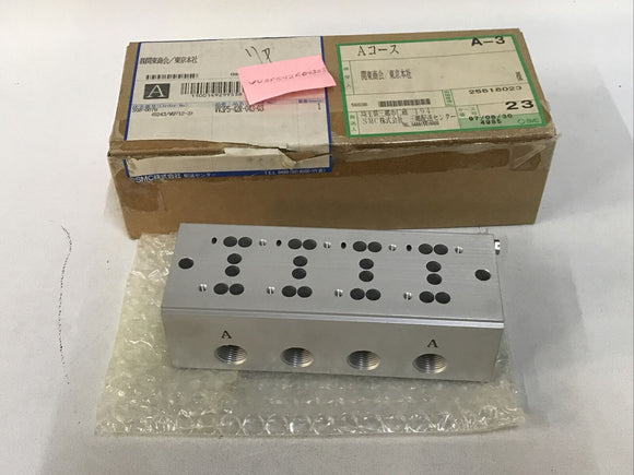 SMC VV3P5-42R-043-03 Pneumatic Solenoid Manifold
