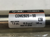 SMC CDM2B25-50 Double Acting Pneumatic Cylinder 25 MM Bore 50 MM Stroke 145 psi