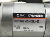 SMC CDG1DN40-25-K59L-50 Pneumatic Cylinder With D-K59 Sensors