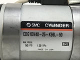 SMC CDG1DN40-25-K59L-50 Pneumatic Cylinder With D-K59 Sensors