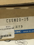 SMC CXSM20-15 Compact Dual Rod Guide Cylinder 20X15mm 0.7MPa