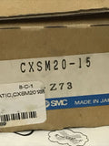 SMC CXSM20-15 Compact Dual Rod Guide Cylinder 20X15mm 0.7MPa