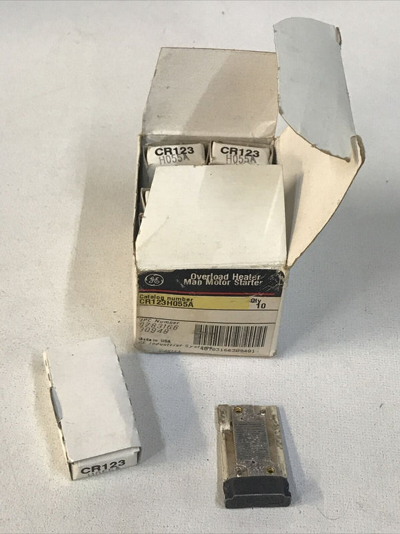 GE CR123H055A Overload Heater Manual Motor Starter *Box Of 10*