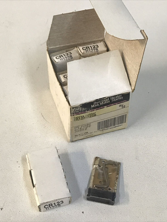 GE CR123H122B Overload Heater Manual Motor Starter *Box Of 10*