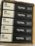 King Jim Co TC12S Tepra TC 12 Tape Cartridge 7.7m Black Ink *Box Of 5*