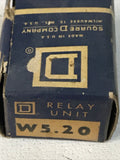 Square D W5.20 Overload Relay  Unit Heater