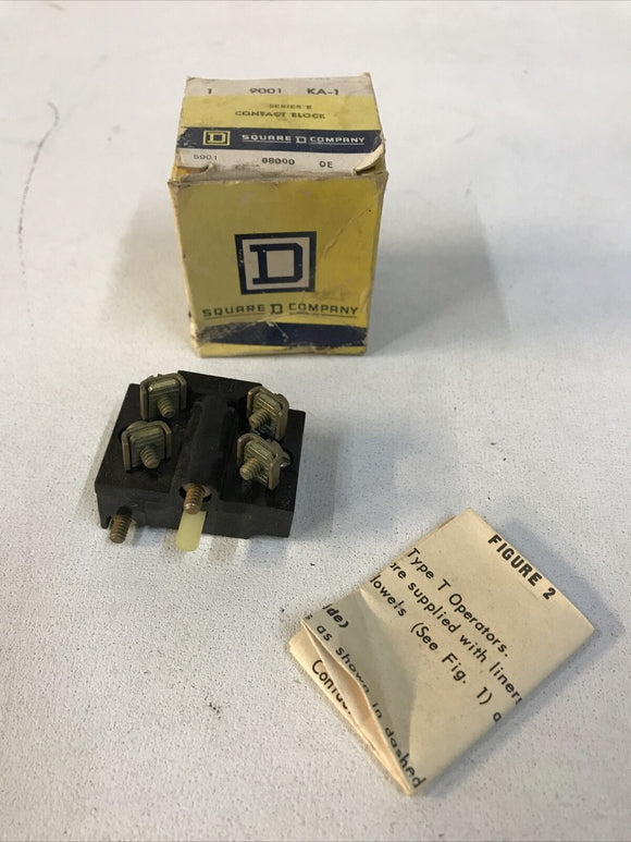 Square D 9001 KA-1 30mm Contact Block Series B 9001KA1