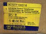 SQUARE D 9070TF100D16 Industrial Control Transformer 600V-24V *Sealed Box*