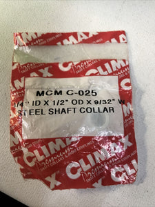 Climax MCM C-025 Metric Set Collar Steel Black Oxide