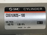 SMC CDG1UN25-100 Pneumatic Air Cylinder 145 PSI 1.00 MPa