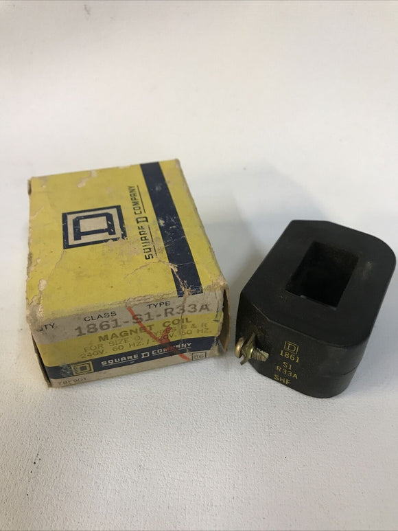 Square D 1861-S1-R33A Magnet Coil 220-240V 50-60Hz For Size 0 Type B & R
