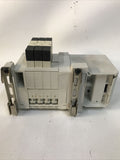 SMC VQ1200Y-5C-X22 (3) + VVQ1000-10A-1 Solenoid Valve + Manifold Valve