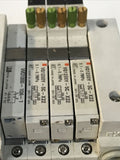 SMC VQ1200Y-5C-X22 (3) + VVQ1000-10A-1 Solenoid Valve + Manifold Valve