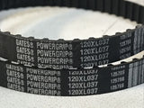 *Lot of 2* Gates 120xl 037 Timing Belt 60 Teeth Cogged Rubber Geared Belt 10mm