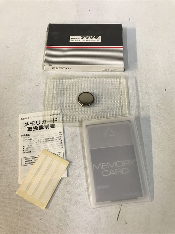 Fujisoku BS 512F1-C-13 Memory Card 512 KBYTE SRAM BS512F1C13