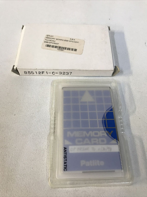 Patlite BS 512F1-C-3237 Memory Card 512 KBYTE SRAM BS512F1C3237