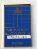Patlite BS 512F1-C-3237 Memory Card 512 KBYTE SRAM BS512F1C3237