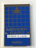 Patlite BS 512F1-C-3237 Memory Card 512 KBYTE SRAM BS512F1C3237