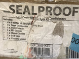 Sealproof SDC300 Mini Split AC Line Set Cover Kit 3" Decorative White