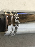 Thorsen 16mm Deep Socket 3/8 Drive 6 Point Metric Chrome Vanadium 61316