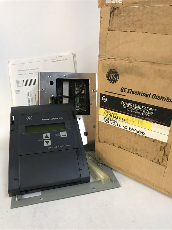 GE PLE3PNLBG14 Power Leader Electronic Panel Meter 120v 50/60Hz