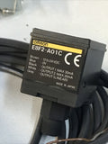 Omron E8F2-A01C 12-24VDC Pressure Sensor Easy-to-Read LED Display W/ EF89-F4
