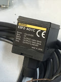 Omron E8F2-A01C 12-24VDC Pressure Sensor Easy-to-Read LED Display W/ EF89-F4