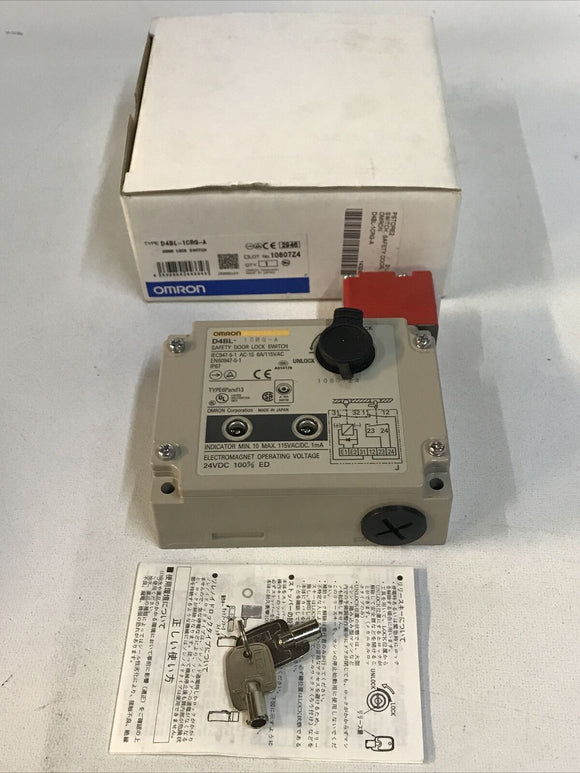 OMRON D4BL-1CRG-A 6A/115VAC Safety Door Lock Switch