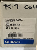 Omron S8VS-06024 AC/DC DIN Rail Power Supply (PSU) 60 W, 100-240VDC, 2.5A