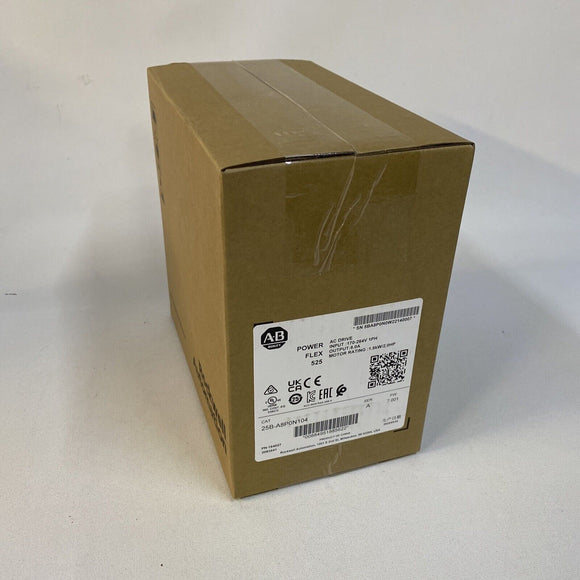 Allen Bradley 25B-A8P0N104 /A PowerFlex 525 240V 1-Ph 2HP Drive Sealed US Seller