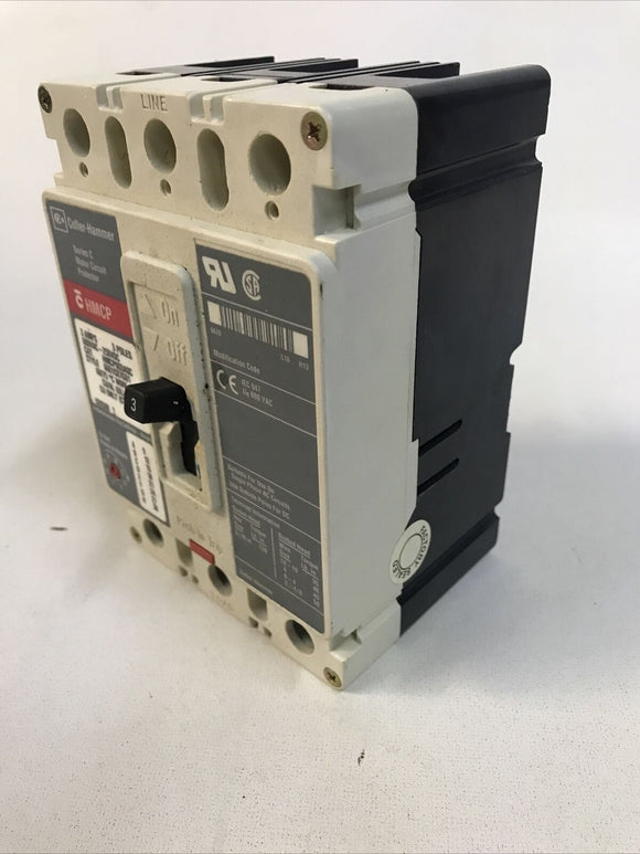 Cutler Hammer HMCP003A0CA02 Circuit Breaker 3A 600VAC-250VDC