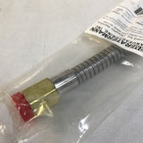 Ratermann FPBA-48F14 Conductive Stainless Steel PTFE Lined Acetylene Pigtail 48”