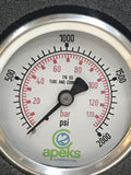Swagelok PGI-63C-PG2000-LAQ1-877 G.I. Gauge 0-2000 PSI BAR 1/4” TA LM
