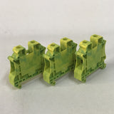 Phoenix Contact UT 10-PE Ground Terminal Lot Of 3