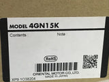 Oriental Motor OM 4GN15K Gear Head Reducer