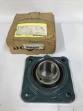 DODGE, F4B-SC-111, 1-11/16" Set Screw Insert Bearing 4-Bolt Flange